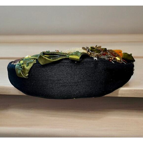 Vintage Mary Frances Silk Embroidered Floral Crossbody Bag - Picture 5 of 10